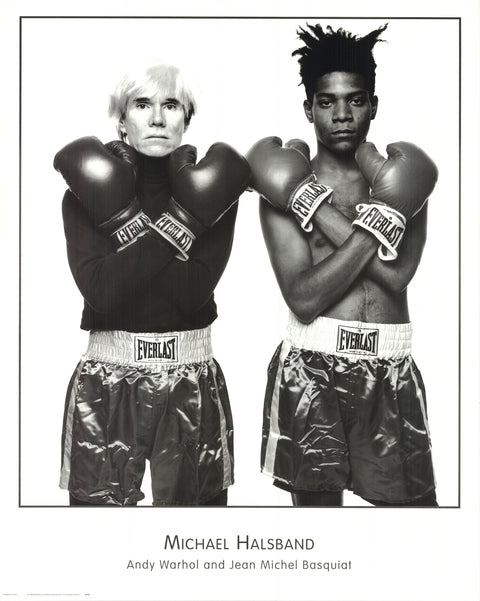 MICHAEL HALSBAND Andy Warhol and Jean Michel Basquiat, 1999