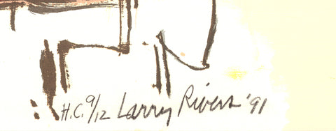 LARRY RIVERS Dutch Masters, 1991 - Signed