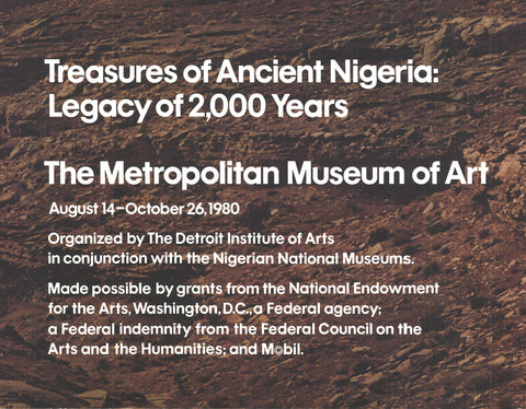 IVAN CHERMAYEFF Treasures of Ancient Nigeria: Legacy of 2,000 Years, 1980