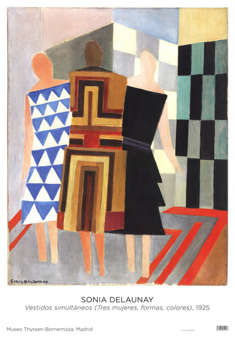 SONIA DELAUNAY Simultaneous Dresses (Three Women, Shapes, Colors), 2022