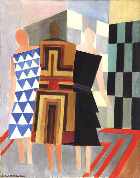 SONIA DELAUNAY Simultaneous Dresses (Three Women, Shapes, Colors), 2022