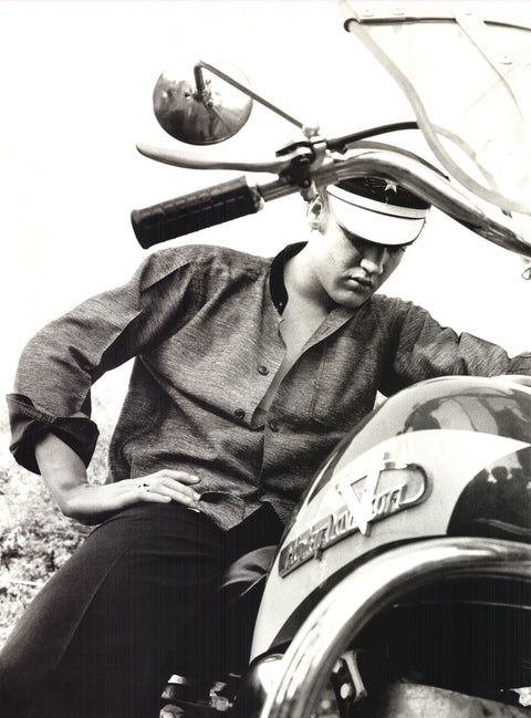 ALFRED WERTHEIMER Elvis on His Harley, 1995