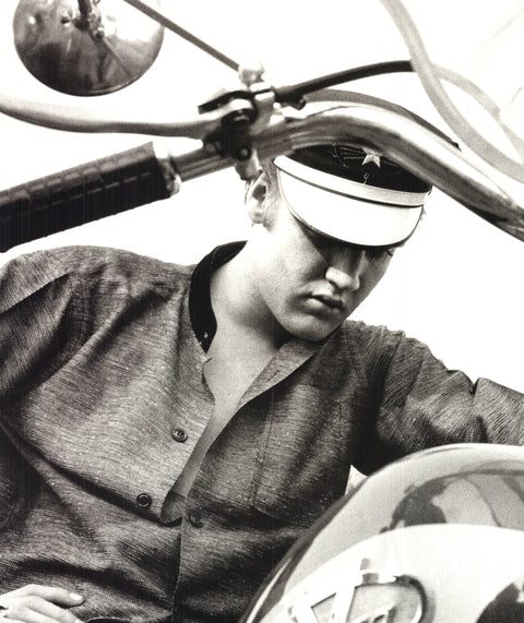 ALFRED WERTHEIMER Elvis on His Harley, 1995