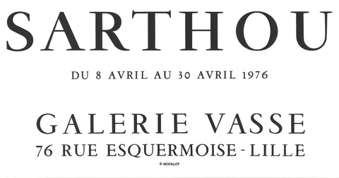 MAURICE-ELIE SARTHOU Galerie Vasse, 1976