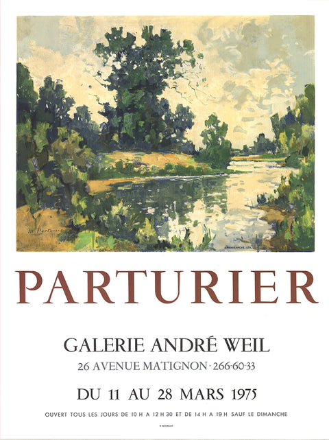 FRANCOISE PARTURIER Galerie Andre Weil, 1975