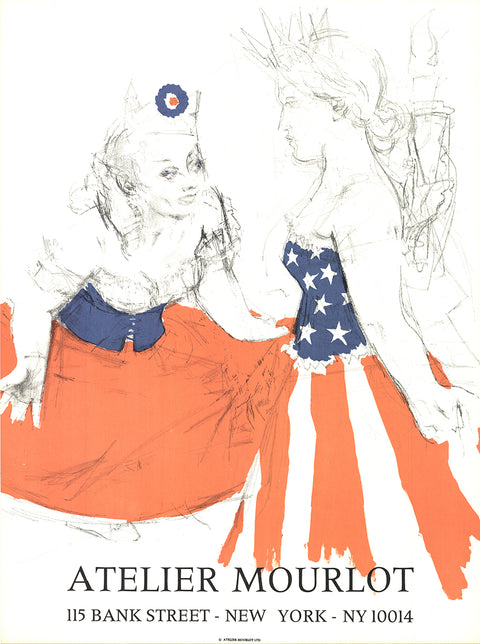 JACK LEVINE Marianne & The Goddess of Liberty, 1967