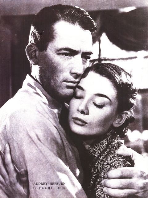 ARTIST UNKNOWN Audrey Hepburn and Gregory Peck