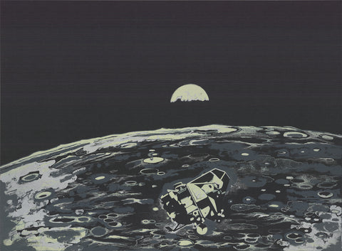 LOWELL NESBITT Moon 69, 1969 - Signed