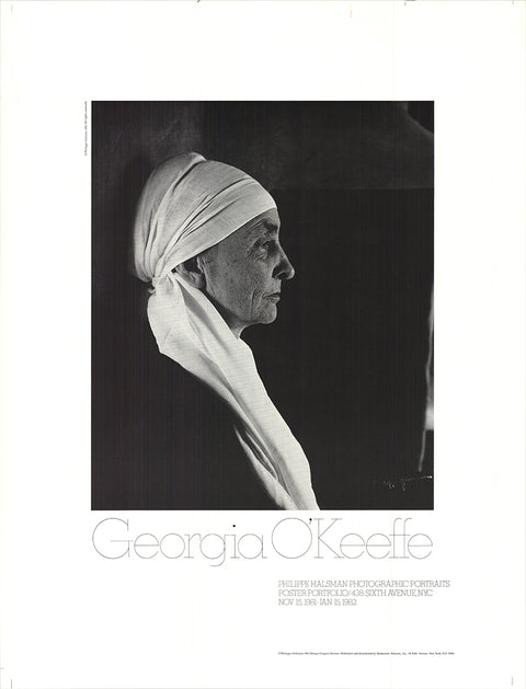 PHILIPPE HALSMAN Georgian O'Keeffe, 1981