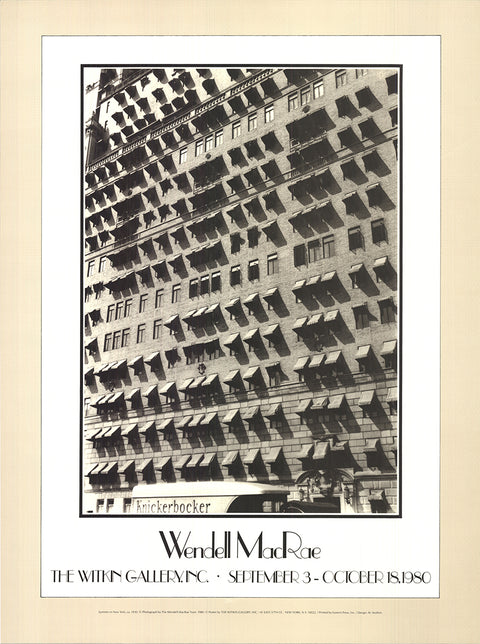 WENDELL MACRAE Summer in New York, 1980