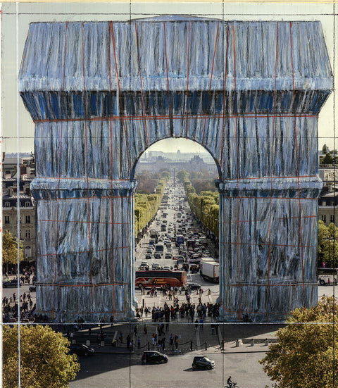 JAVACHEFF CHRISTO L'Arc de Triomph, Wrapped Project for Paris III, 2019