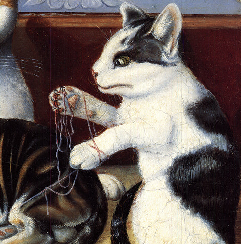 ARTIST UNKNOWN Cat and Kittens, 1994