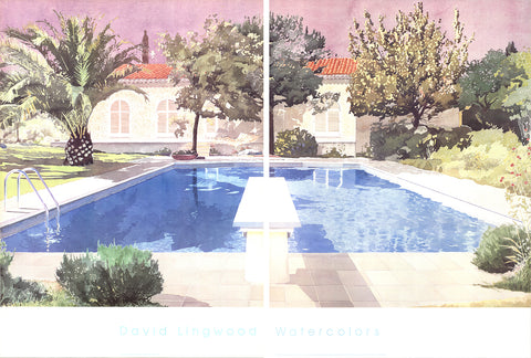 DAVID LINGWOOD Watercolors (Diptych)