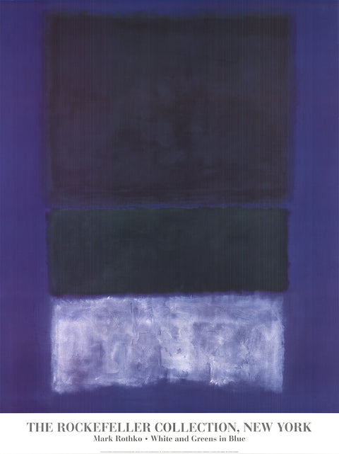 MARK ROTHKO White and Greens in Blue, 1998