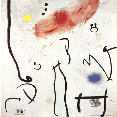 JOAN MIRO Personnages, Ocells, 1995