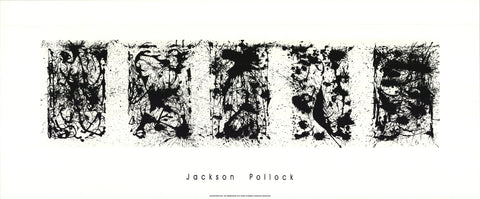 JACKSON POLLOCK Black and White Polyptich, 2004