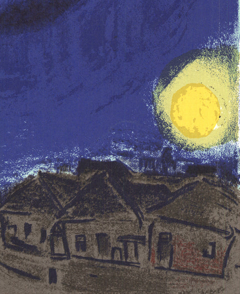 MARC CHAGALL La femme au coq rouge, 1964