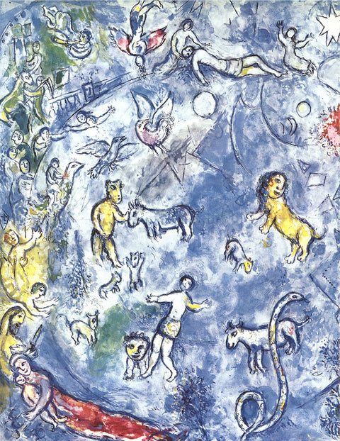 MARC CHAGALL Maquette pour le vitrail La Paix (Vision d'Isaie)