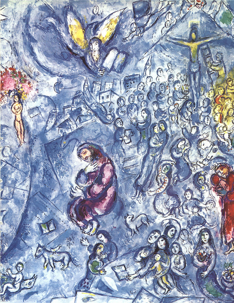 MARC CHAGALL Maquette pour le vitrail La Paix (Vision d'Isaie)