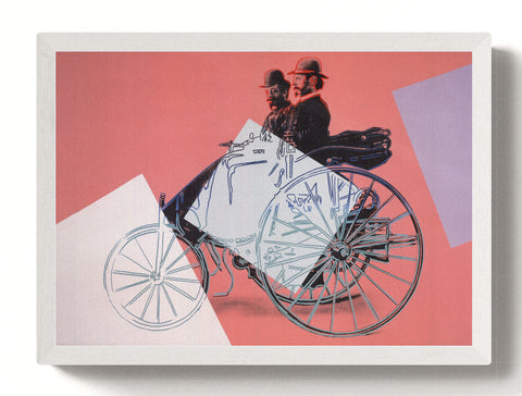 ANDY WARHOL Carl Benz with a commercial clerk, Josef Brecht, in the Benz Patent Motor Car, 2010