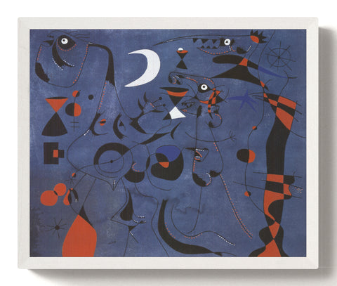 JOAN MIRO Figures at Night Guided by the Phosphorescent Tracks of Snails, 2010