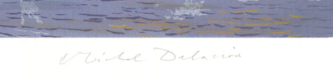 MICHEL DELACROIX Seine et Arc en Ciel - Signed
