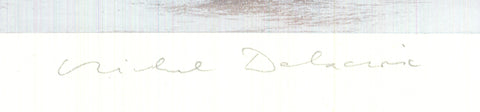 MICHEL DELACROIX Train, 1991 - Signed