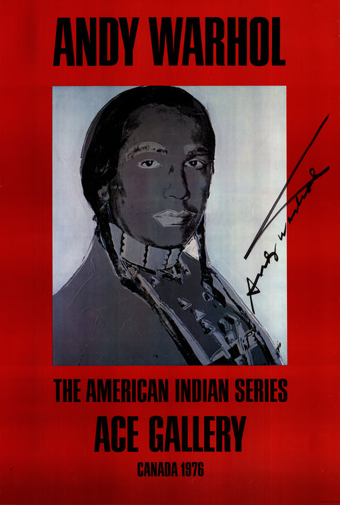 ANDY WARHOL American Indian (Red), 1977 - Signed