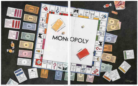 BET BORGESON Monopoly Diptych, 1985