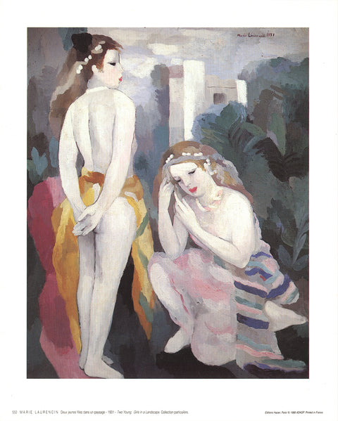 MARIE LAURENCIN Two Young Girls in a Landscape, 1988