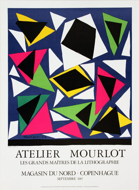 HENRI MATISSE Centenial, Exposition d' Affiches, Papiers Decoupes, 1987
