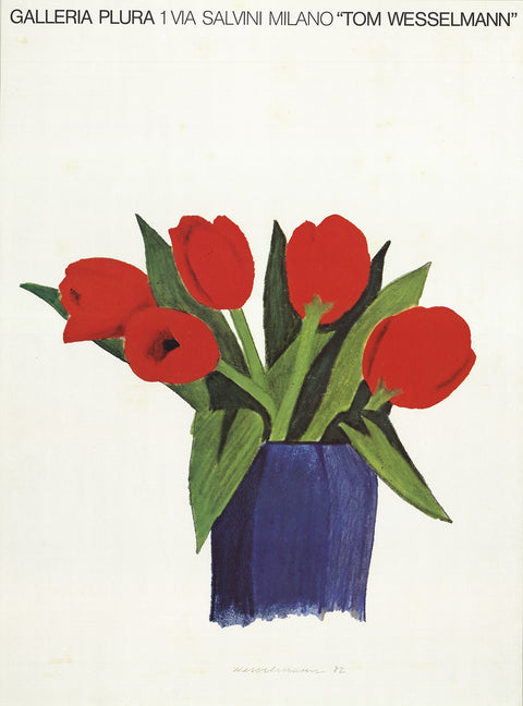 TOM WESSELMANN Tulips in a Vase, 1985