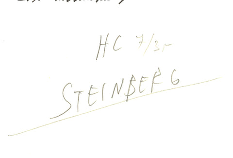 SAUL STEINBERG Maeght-Zurich, 1971 - Signed