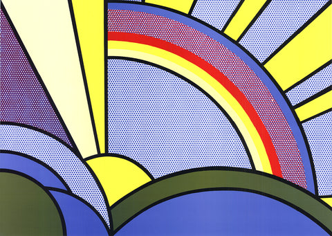 ROY LICHTENSTEIN Modern Painting of Sun Rays, 1972