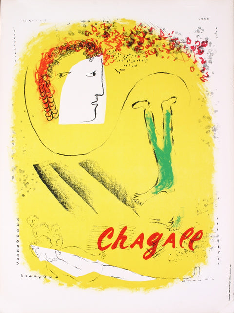 MARC CHAGALL The Yellow Background, 1969